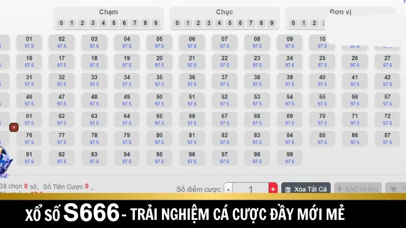 Xổ số ở S666 tuy mới nhưng đầy sự thú vị